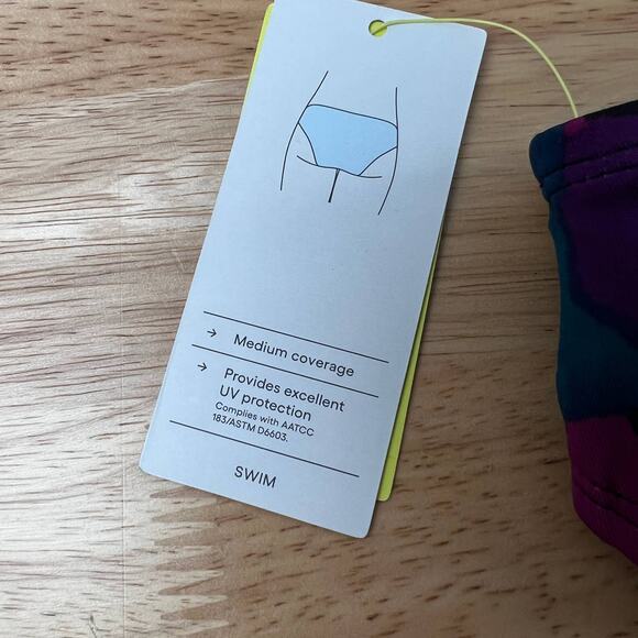 All in Motion Women's Black Cut Out Hipster Bikini Bottom - Size Medium - NWT - Picture 4 of 8